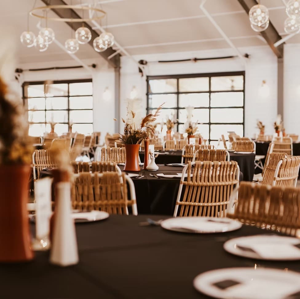 Wedding reception tables